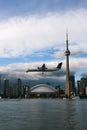 Airplane Landing to Toronto Island Airport