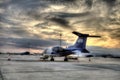 Airplane larnaka airport private jet hdr sky colors clouds