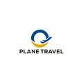Airplane Logo Design Template Vector Royalty Free Stock Photo