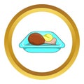 Airplane lunch icon