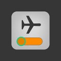 Airplane mode icon Royalty Free Stock Photo