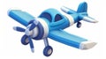 An airplane modern cartoon icon in 3D