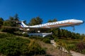 Airplane monument in Chisinau. Royalty Free Stock Photo