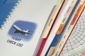 Airplane operations manual Royalty Free Stock Photo
