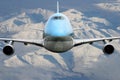 Airplane over Alaska Royalty Free Stock Photo