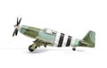 Airplane paper model. Royalty Free Stock Photo