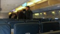 Airplane Passengers Disembarking Tilt Shift