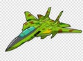 Airplane Png Transparent background airfighter with jungle camo body color variation Royalty Free Stock Photo