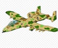 Airplane PNG Transparent background Warthog airfighter with desert camo body color