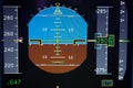 Airplane Primary Flight Display - PFD Royalty Free Stock Photo