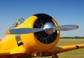 Airplane propeller closeup Royalty Free Stock Photo