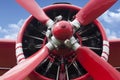 Airplane propeller engine Royalty Free Stock Photo