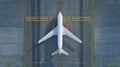 The airplane on the runway.AI generated image Royalty Free Stock Photo