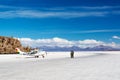 Airplane on Salt Flats