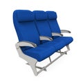 Airplane Seats Isolated Royalty Free Stock Photo