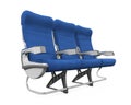 Airplane Seats Isolated Royalty Free Stock Photo