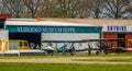 Airplane show at the flying museum of seppe airport Breda, Bosschenhoofd, north Brabant, the Netherlands, March 30, 2019 Royalty Free Stock Photo