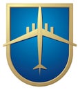 Airplane sign, Airport logo