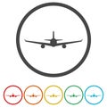 Airplane sign icon. Travel trip symbol Royalty Free Stock Photo