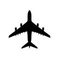 Airplane silhouette isolated - PNG
