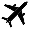 Airplane silhoutte Royalty Free Stock Photo