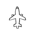 Airplane simple sketch