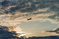 Airplane sky clouds Royalty Free Stock Photo