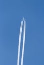Airplane Sky track Royalty Free Stock Photo