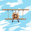 Airplane in the sky Royalty Free Stock Photo