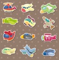 Airplane stickers Royalty Free Stock Photo