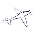 Airplane symbol vector illustration design sign