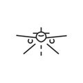 Airplane takeoff icon