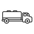 Airplane tank truck icon outline vector. Ground airport