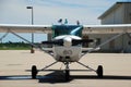 Airplane on the Tarmac of Middleton Municipal Airp