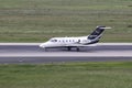 Airplane Taxi in Dusseldorf Airport Royalty Free Stock Photo