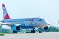 Airplane taxiing Royalty Free Stock Photo