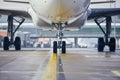 Airplane taxiing to runway before take off