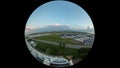 Airplane Time Lapse Airport Fisheye Circle