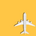 Airplane top view Royalty Free Stock Photo