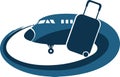 Airplane tourist logo