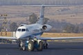 Airplane Towing & Parking Royalty Free Stock Photo