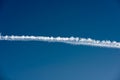 Airplane trail Royalty Free Stock Photo