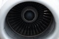 Airplane turbine close-up. Aviation engine