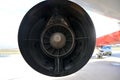 Airplane Turbine Spinning