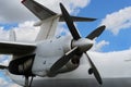 Airplane turboprop engine Royalty Free Stock Photo