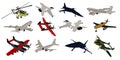 Airplane vector composition