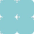 Airplane. Vector Patterns in Flat style