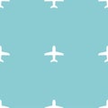 Airplane. Vector Patterns in Flat style