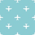 Airplane. Vector Patterns in Flat style