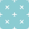 Airplane. Vector Patterns in Flat style